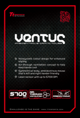 VENTUS - ambidextrous laser gaming mouse