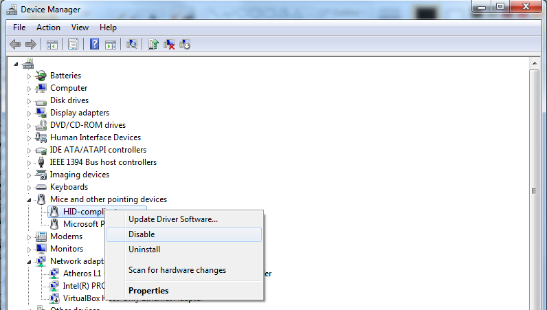 synaptics touchpad not in device manager