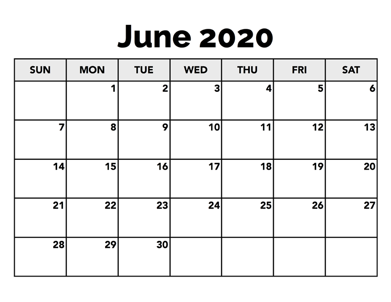 June 2020 Holidays Calendar.png