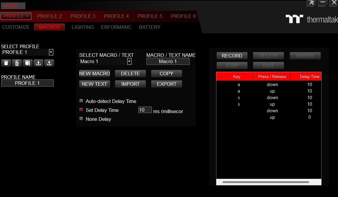 M5 argent how to create a mouse click macro optical sensor tt